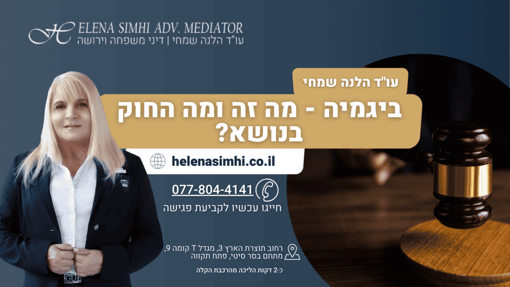 ביגמיה - מה זה ומה החוק בנושא